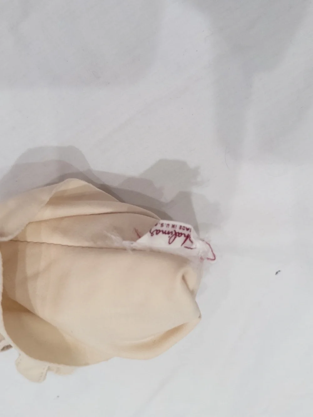 Vintage 1950s gloves cream elbow length shalimar cotton